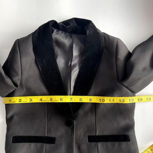 NEW PAISLEY London Kids Blazer 7 Years Velour Collar Faux Fur Cuff - Picture 9 of 12